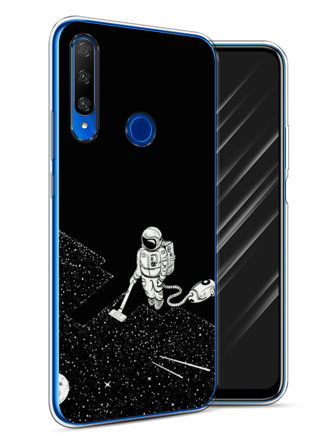 

Чехол Awog на Honor 9X Premium "Космонавт с пылесосом", Разноцветный, 610650-4
