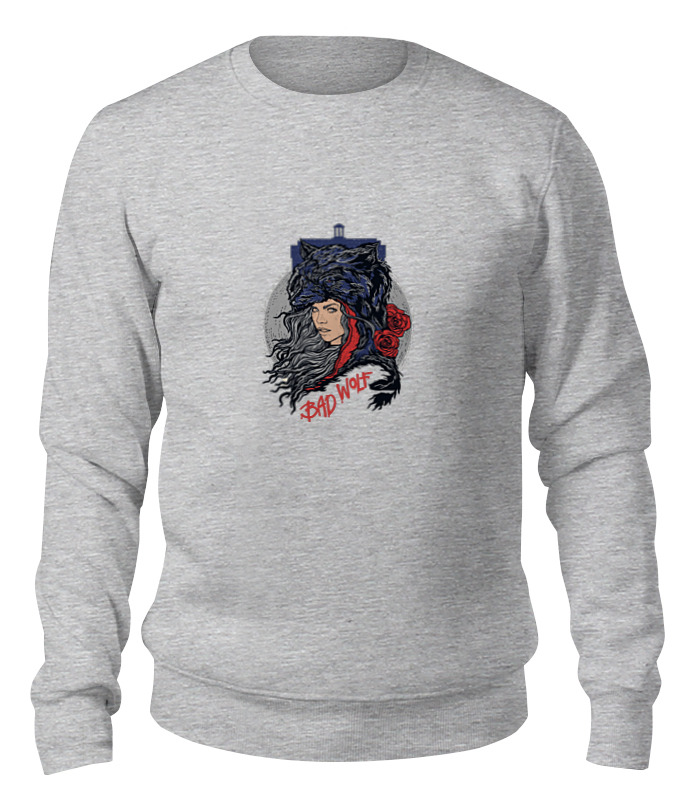 

Свитшот унисекс Printio Bad wolf (doctor who) серый L, Bad wolf (doctor who)