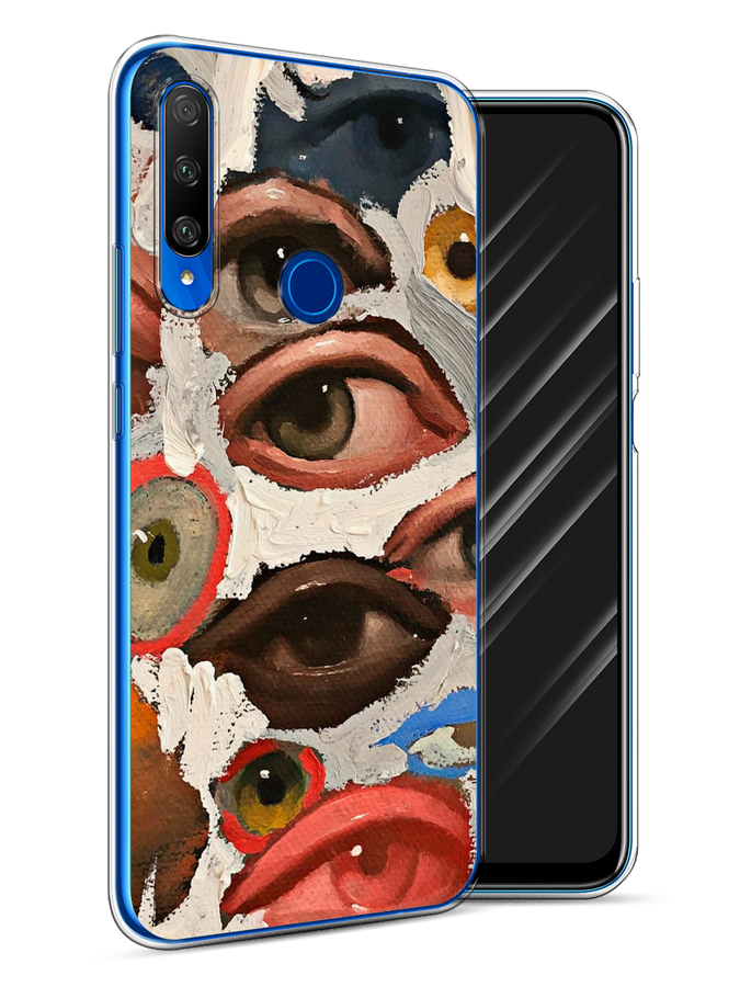 

Чехол Awog на Honor 9X Premium "Глаза масляная живопись", Разноцветный, 610650-7