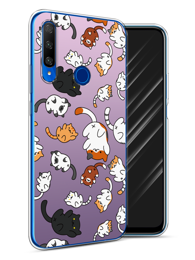 

Чехол Awog на Honor 9X Premium "Котопад", Разноцветный, 610650-7
