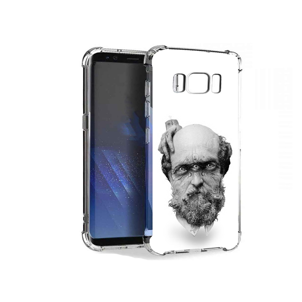 

Чехол MyPads Tocco для Samsung Galaxy S8+ страшный бородатый мужчина абстракция, Tocco