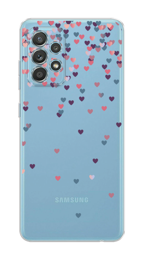 

Чехол на Samsung Galaxy A33 5G "Посыпка сердечки", Розовый;фиолетовый, 2104450-3