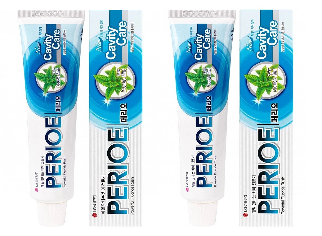 Зубная паста Perioe Cavity Care Alpha для эффективной профилактики кариеса 160 г 2 шт зубная паста perioe с бамбуковой солью для профилактики проблем с деснами 120 г