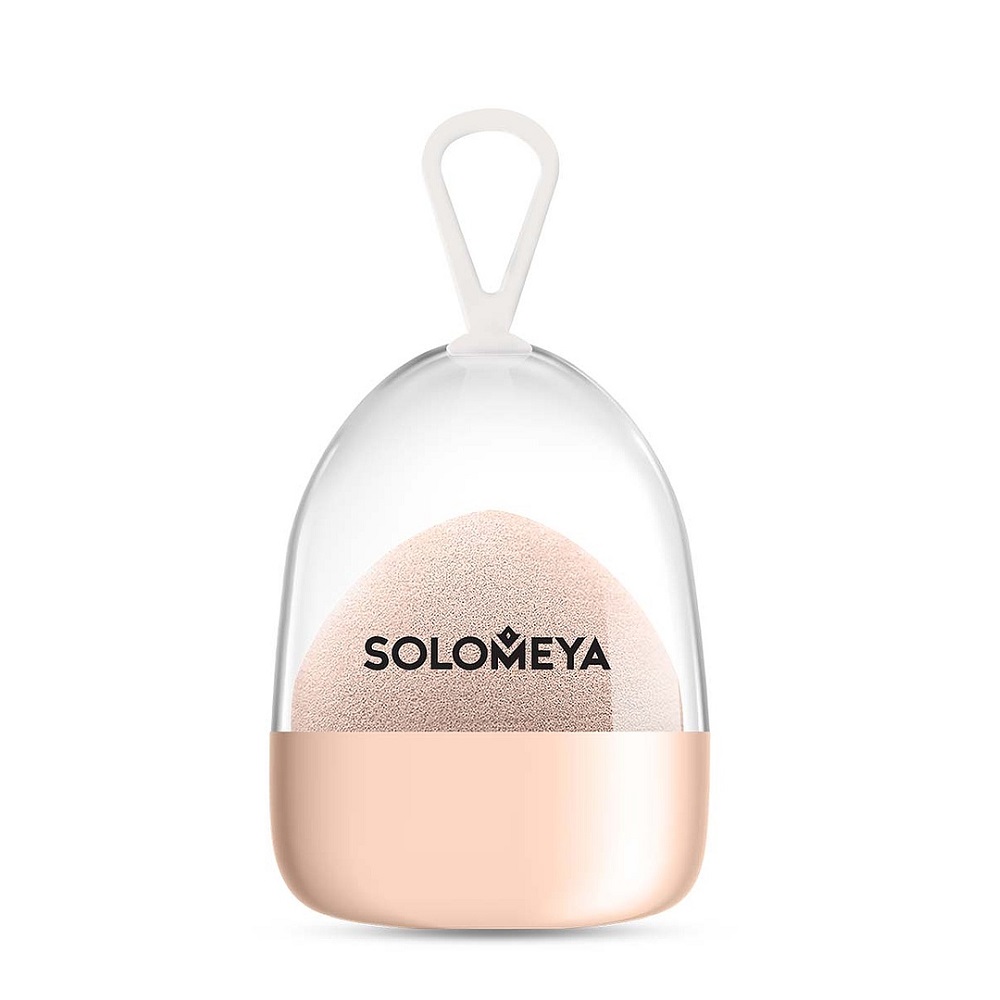 Спонж для макияжа SOLOMEYA Super Soft Blending Sponge Peach, персик deco пучки ресниц с плоским основанием color 139 0