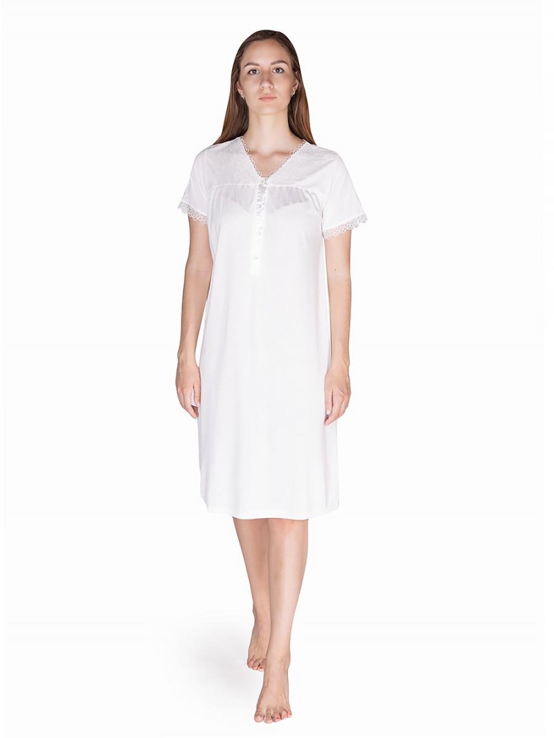 

Ночная сорочка женская Kom 61GC75211 DIOR белая S, 61GC75211 DIOR