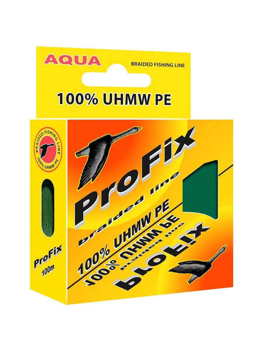 

Леска плетеная Aqua ProFix 0,3 мм, 100 м, 22 кг, dark green, Зеленый, ProFix