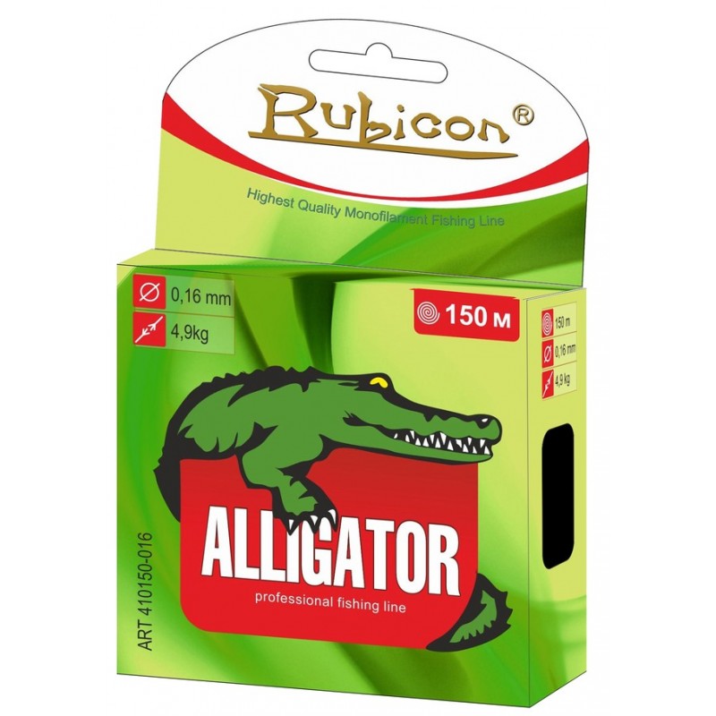 фото Леска alligator 150 m dark green rubicon