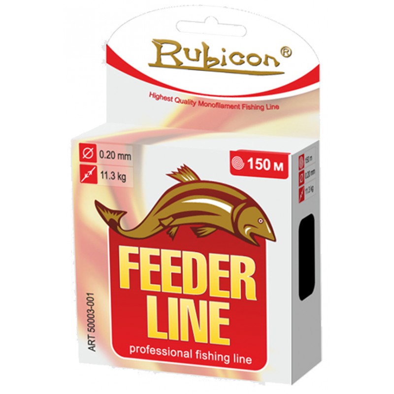 

Леска монофильная Rubicon Feeder Line 0,33 мм, 150 м, 11,5 кг, black, Feeder Line