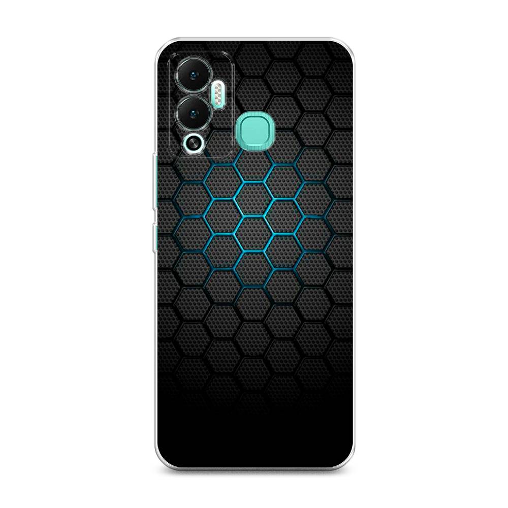 

Силиконовый чехол "Бирюзовые соты" на Infinix Hot 12 Play, Разноцветный, 3101750-3