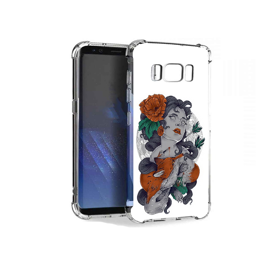 

Чехол MyPads Tocco для Samsung Galaxy S8+ темная девушка с лисой, Tocco