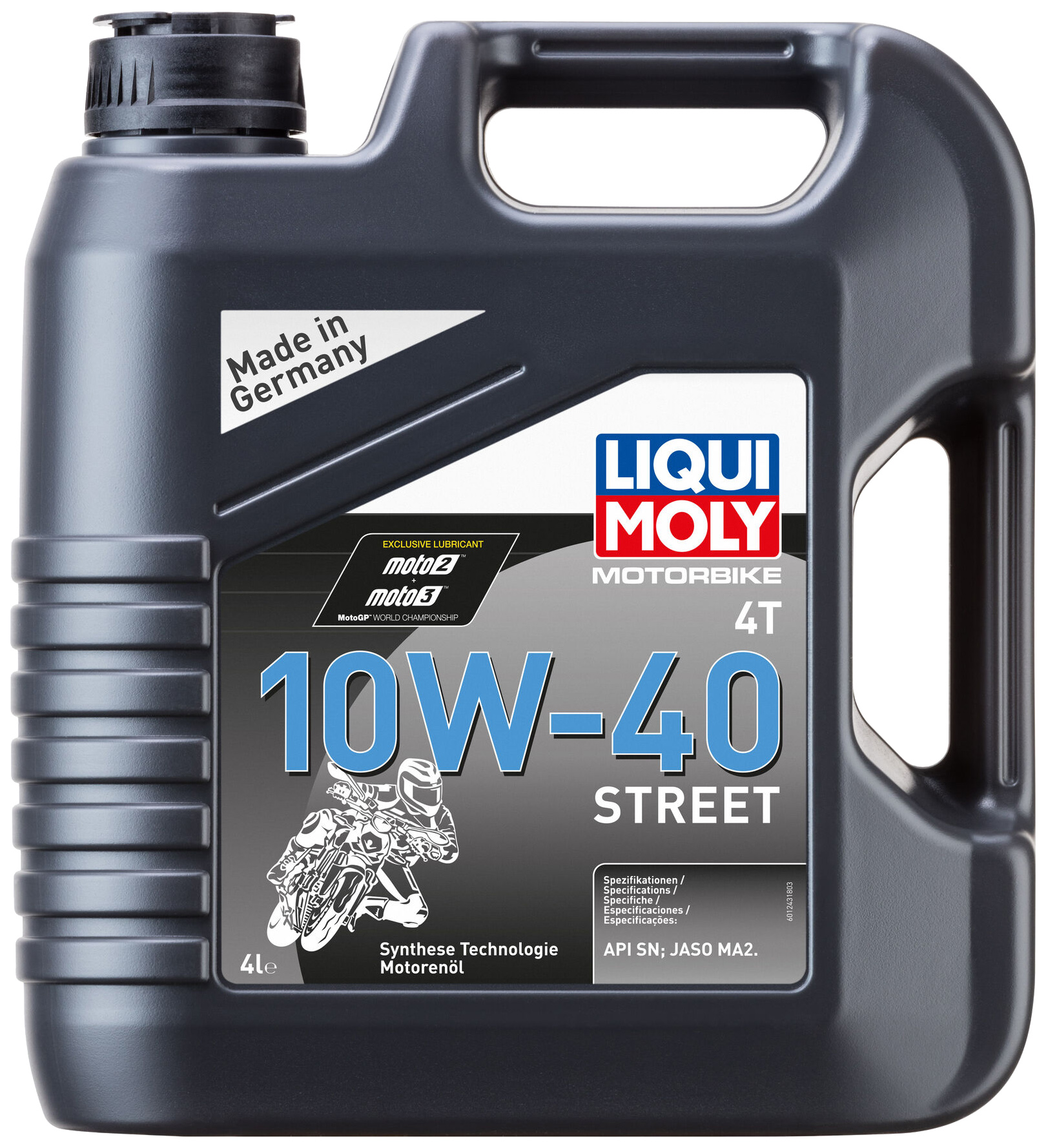 Моторное масло LIQUI MOLY синтетическое Motorbike 4T Street 10W40 4л