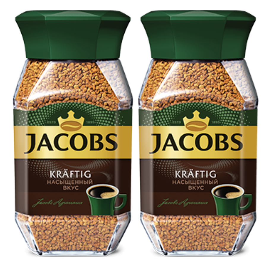 

Кофе Растворимый JACOBS Kraftig, 200 г х 2 шт