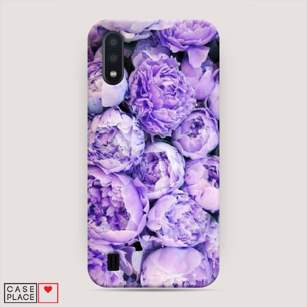 

Пластиковый чехол "Пионы сиреневые" на Samsung Galaxy A01