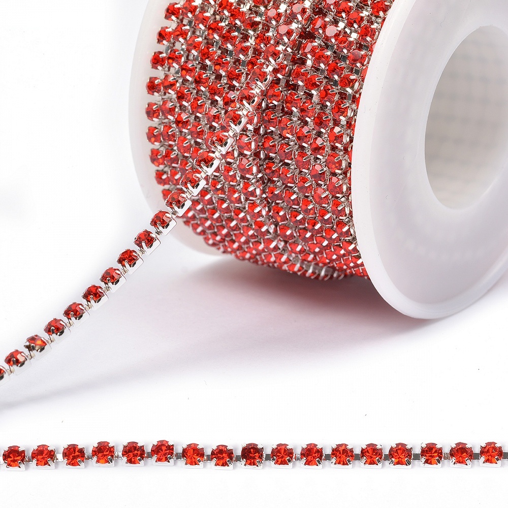 

TBY red, silver, 3 мм, 10 м, Красный