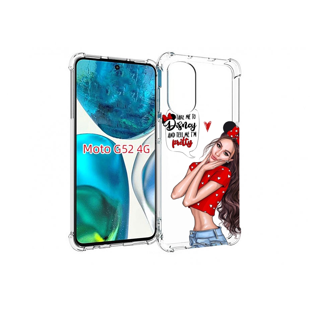 

Чехол MyPads Девушка-Мини женский для Motorola Moto G82 / Moto G52, Прозрачный, Tocco