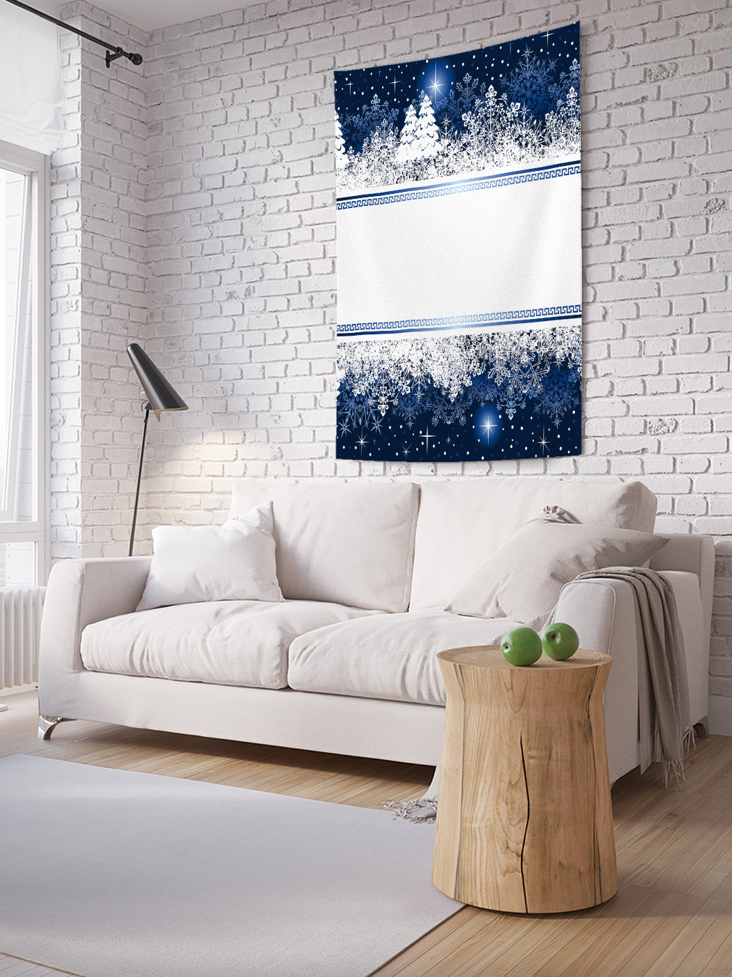 

Вертикальное фотопанно на стену JoyArty Снежные ели 150x200 см, Снежные ели