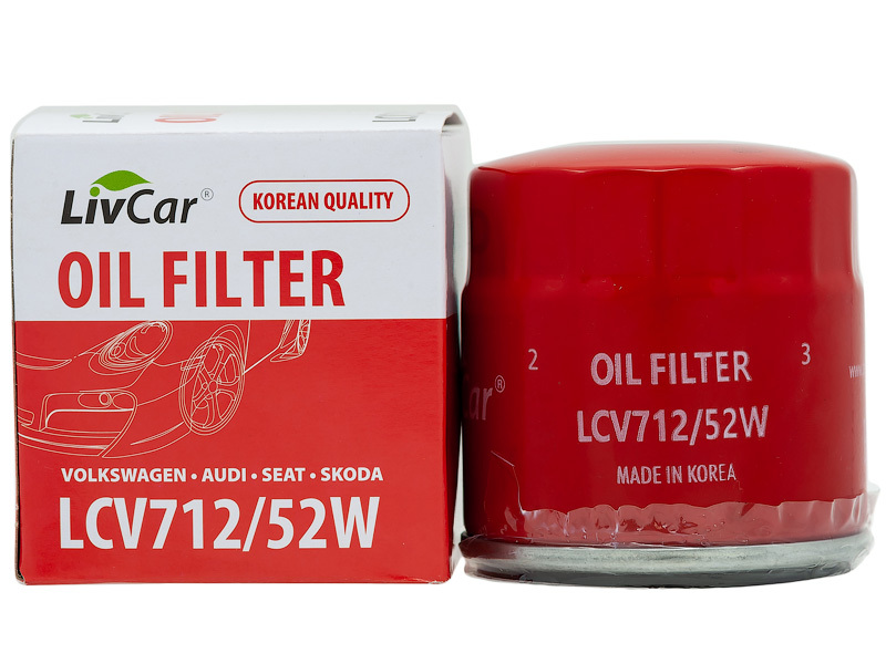 Фильтр масляный LivCar OIL FILTER LCV712/52W SKODA VW