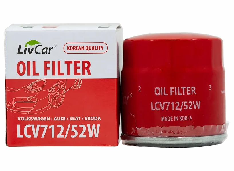 фото Фильтр масляный livcar lcv71252w oil filter  lcv712/52w           livcar арт. lcv71252w