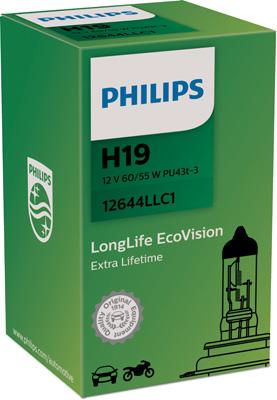 

Лампа H19 12v 60/55w Pu43t-3 Philips арт. 12644LLC1