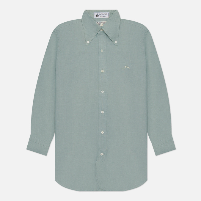 Мужская рубашка Evisu Nashville 3 Button-Down Chambray зелёный, Размер M