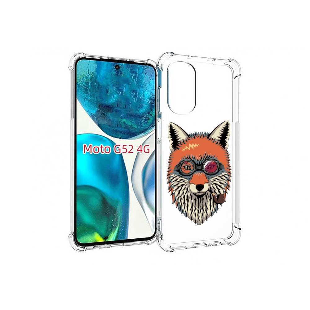 

Чехол MyPads Деловой лис для Motorola Moto G82 / Moto G52, Прозрачный, Tocco