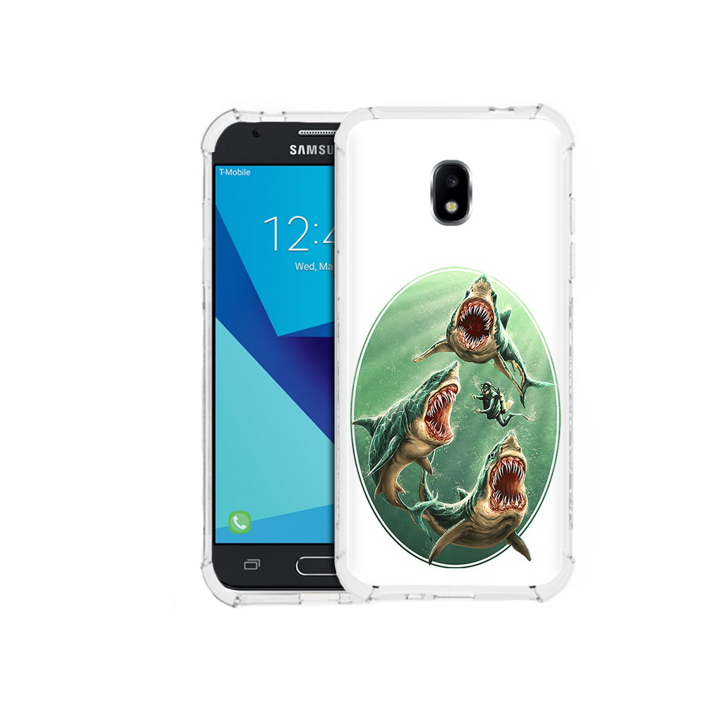 

Чехол MyPads Tocco для Samsung Galaxy J3 (2017) синяя бездна (PT74067.575.600), Прозрачный, Tocco
