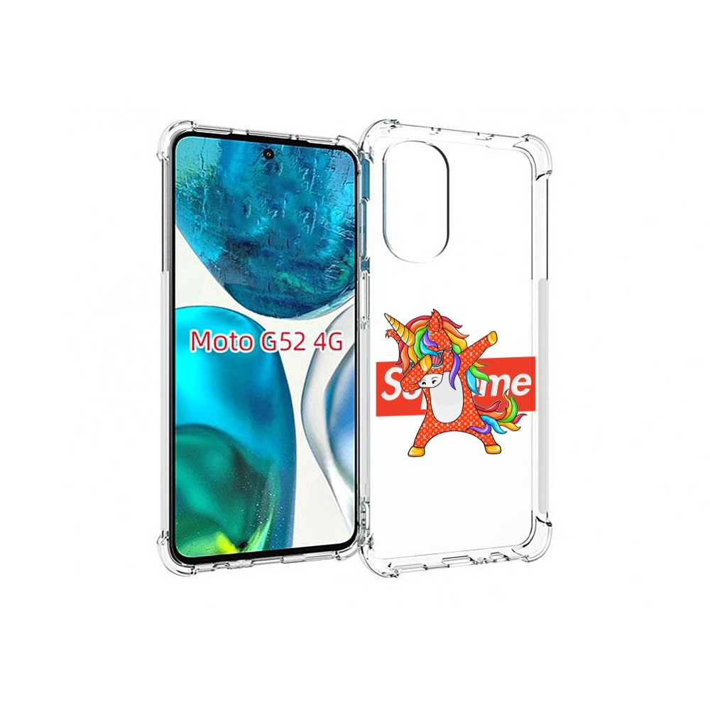 

Чехол MyPads Единорог-суприм для Motorola Moto G82 / Moto G52, Прозрачный, Tocco