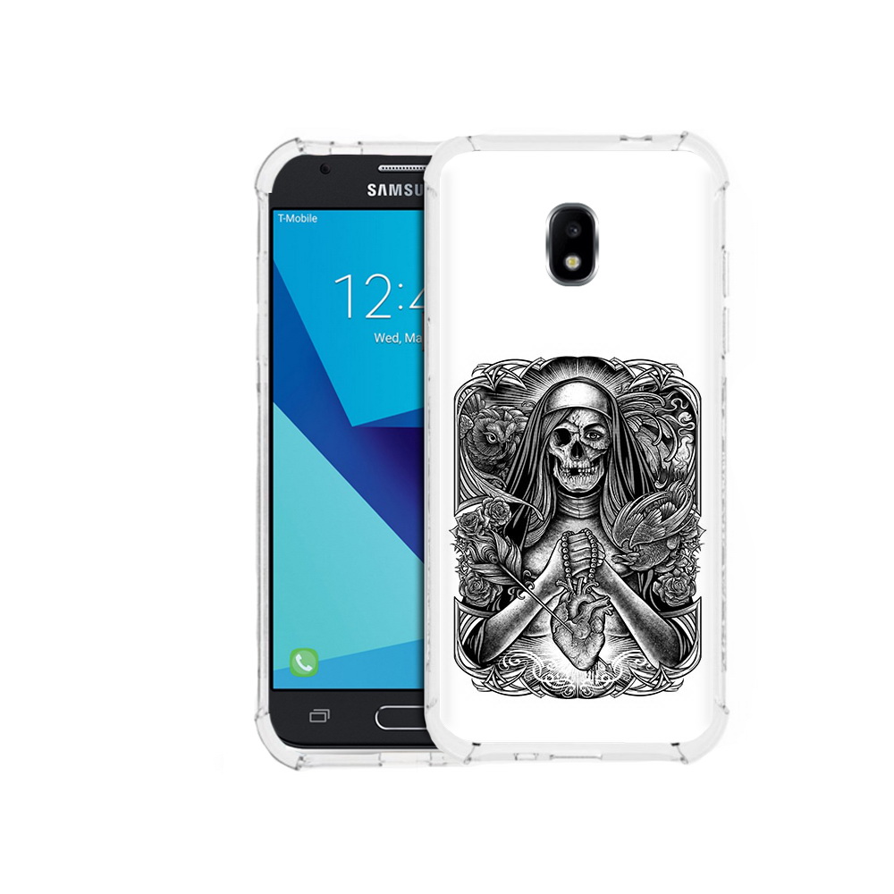 

Чехол MyPads Tocco для Samsung Galaxy J3 (2017) скелет с сердцем (PT74067.575.603), Прозрачный, Tocco