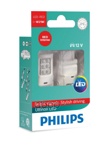 Светодиод Philips 11065ulrx2 W21 Led 11065 Red 12v X2 Красный Philips арт. 11065ULRX2