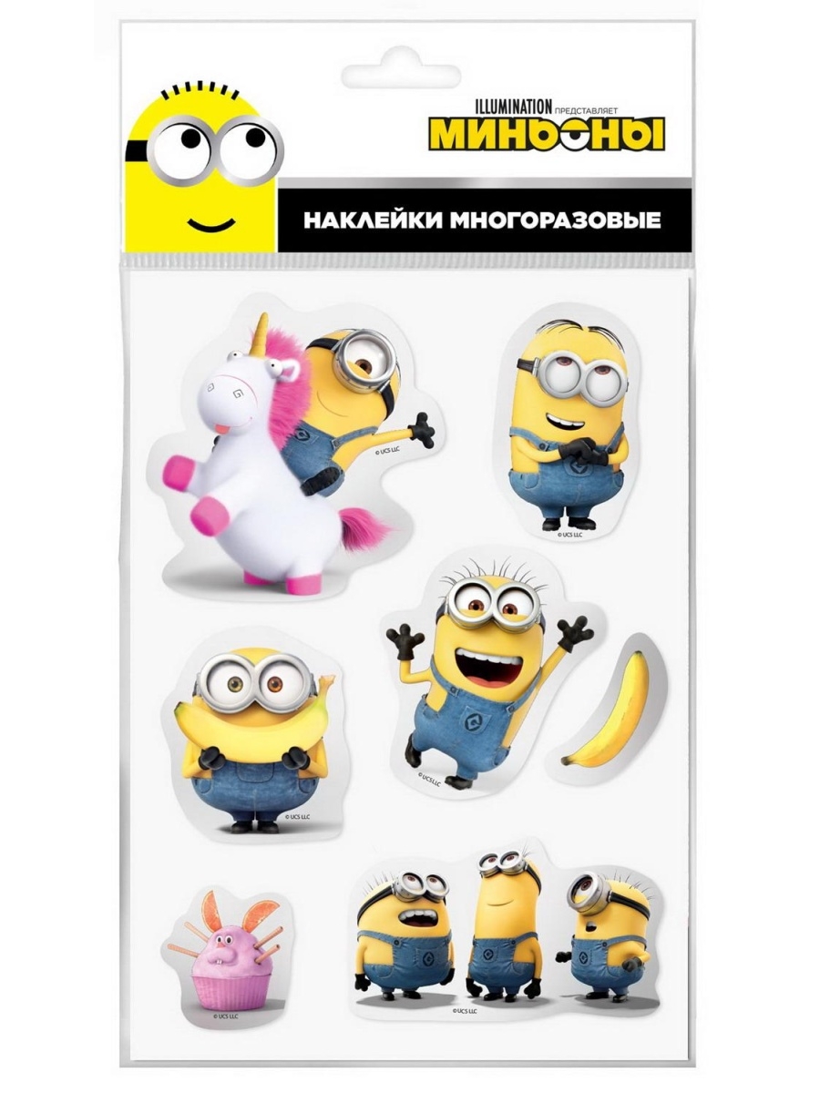 

Наклейки ND Play Миньоны дизайн 3, гелевые