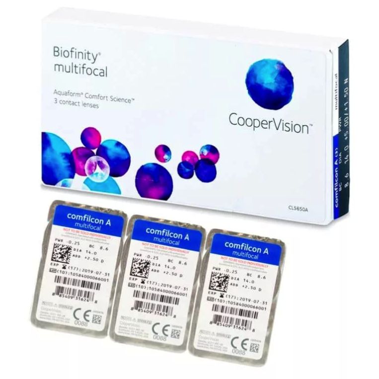 

Линзы контактные CooperVision Biofinity multifocal 3 шт. -0/+2,50/N, Biofinity multifocal 3 линзы