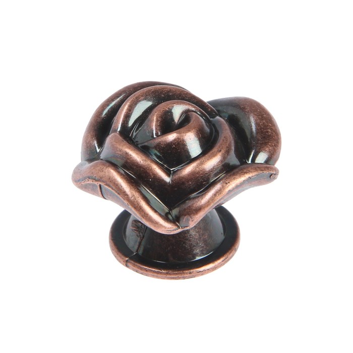 

Ручка кнопка ТУНДРА Rose 01, цвет медь, Коричневый, Rose 01