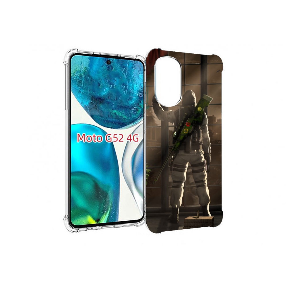 

Чехол MyPads Контр-Страйк-в-дыму для Motorola Moto G82 / Moto G52, Прозрачный, Tocco