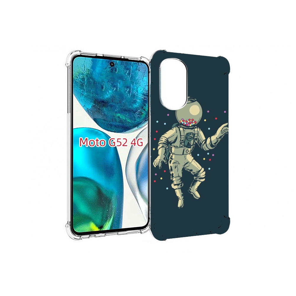 

Чехол MyPads Космонавт для Motorola Moto G82 / Moto G52, Прозрачный, Tocco