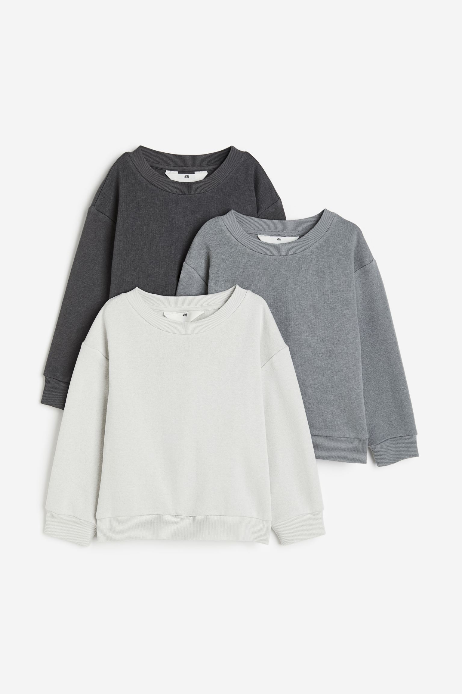 

Свитшот детский H&M 117351400, светло-серый/серый/темно-серый, 134 (доставка из-за рубежа), Белый;серый, 117351400