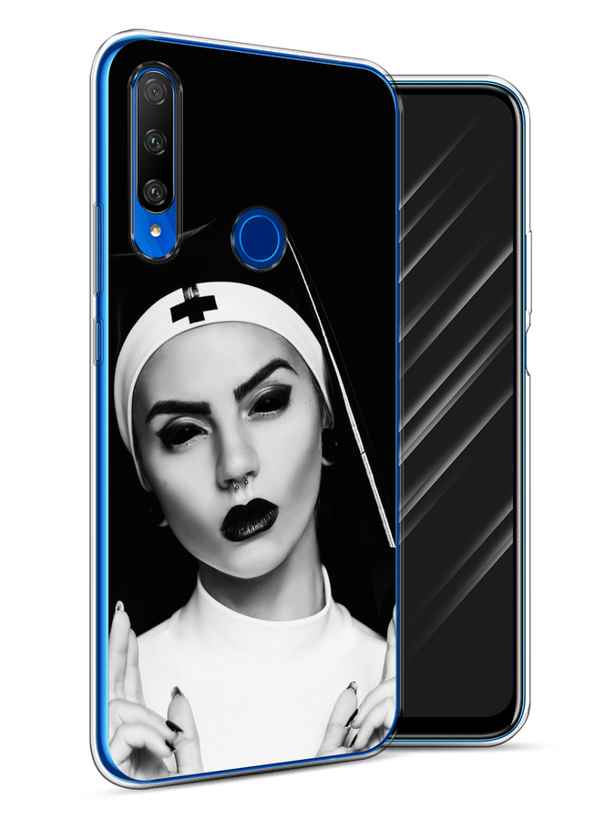 

Чехол Awog на Honor 9X Premium "Черная монашка", Разноцветный, 610650-9