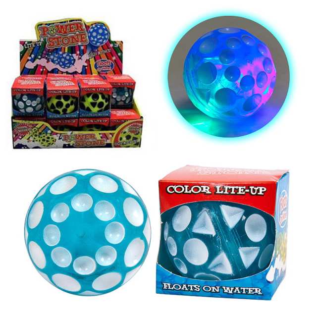 фото Мяч-попрыгунчик junfa плавающий шар 5,5 см с led подсветкой cl-626 junfa toys