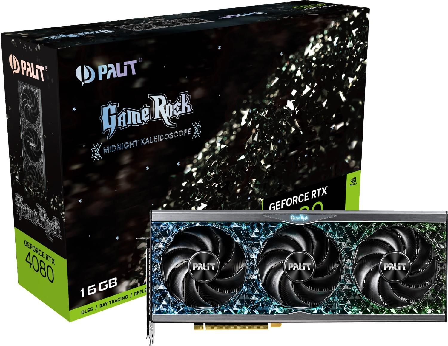 фото Видеокарта palit nvidia geforce rtx 4080 16 гб gamerock (ned4080019t2-1030g)