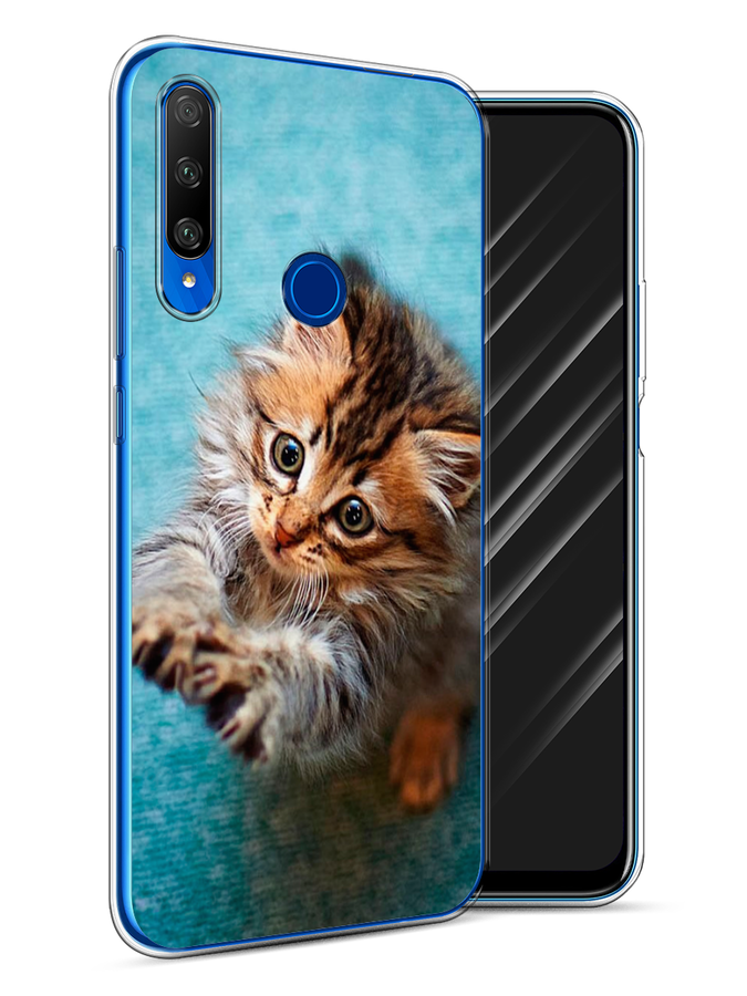 

Чехол Awog на Honor 9X Premium "Котенок просит есть", Разноцветный, 610650-2