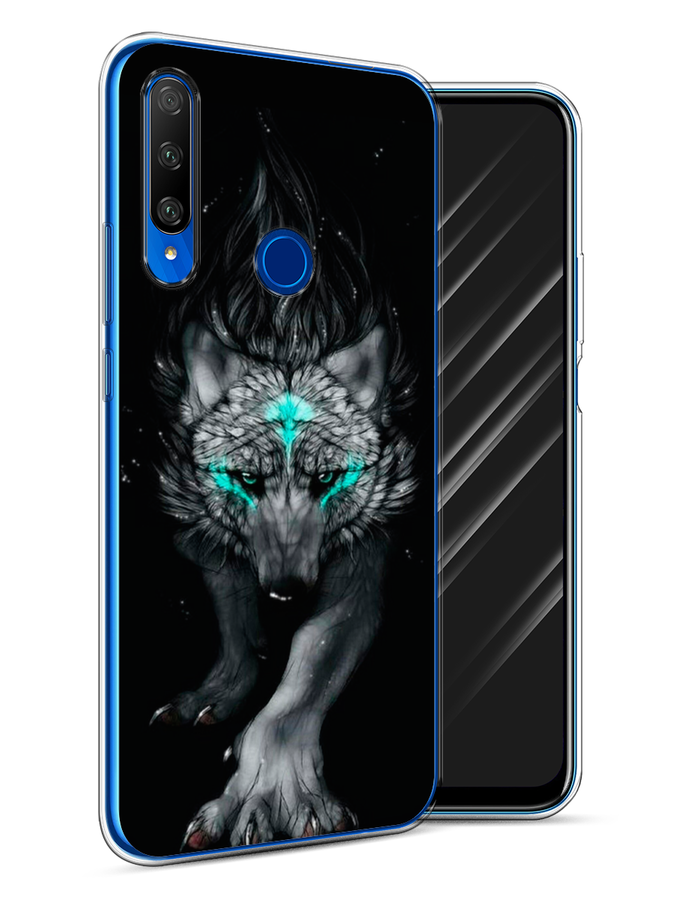 

Чехол Awog на Honor 9X Premium "Волшебный волк", Разноцветный, 610650-2