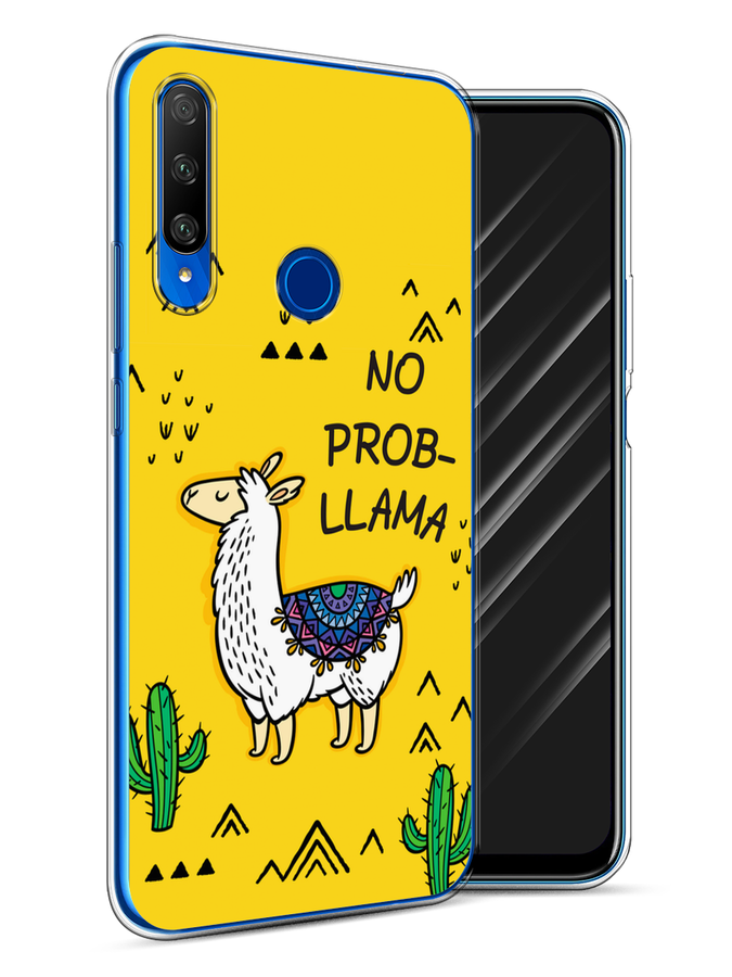 

Чехол Awog на Honor 9X Premium "No probLLama", Разноцветный, 610650-2