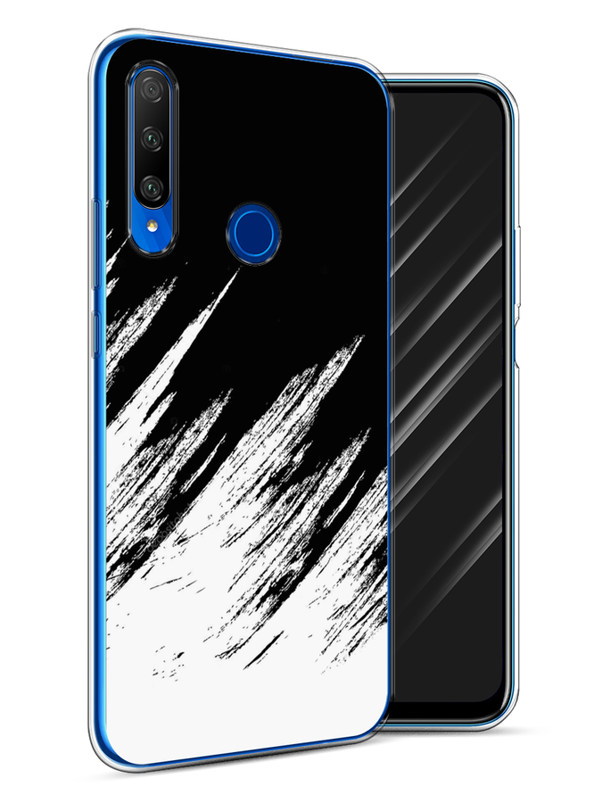 

Чехол Awog на Honor 9X Premium "Черно белые брызги", Разноцветный, 610650-3