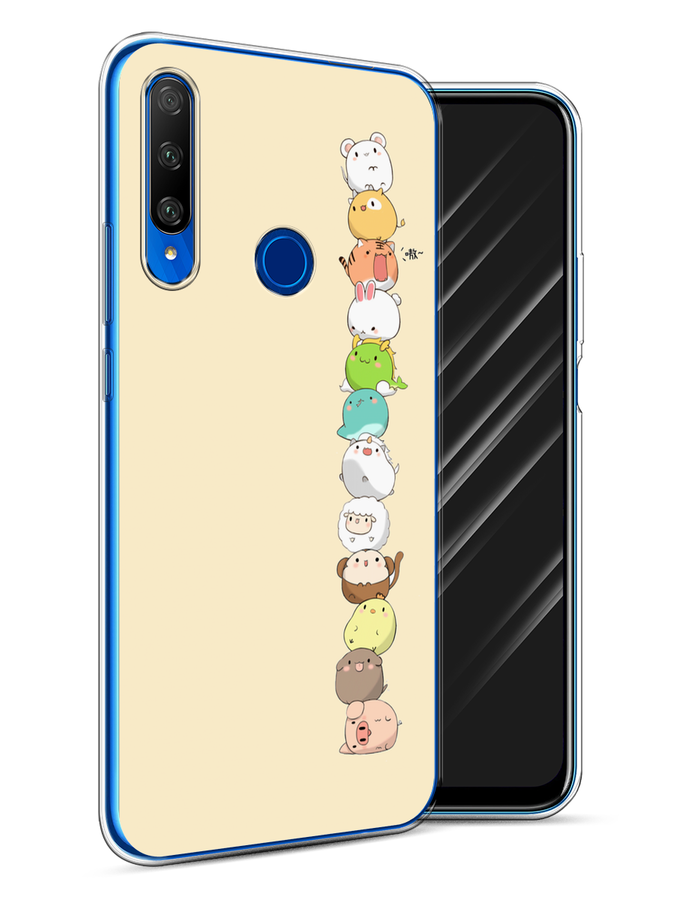 

Чехол Awog на Honor 9X Premium "Питомцы Чиби", Разноцветный, 610650-2