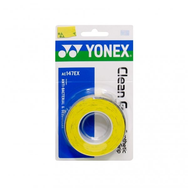 Обмотка для ручки Yonex Overgrip AC147EX Clean Grap х3, Yellow