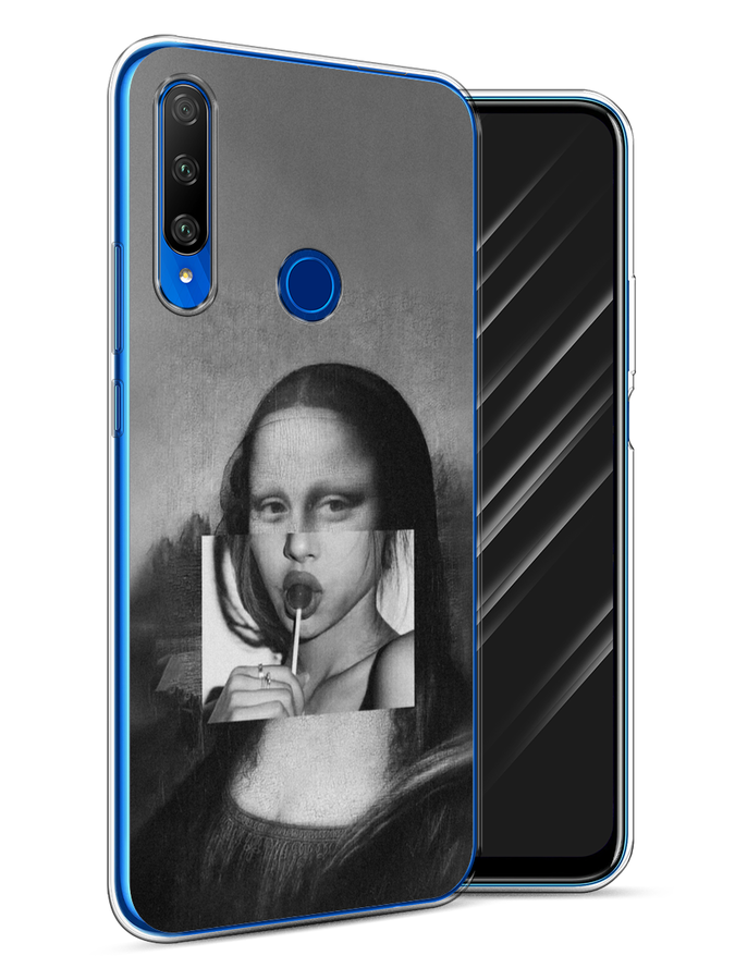 

Чехол Awog на Honor 9X Premium "Mona Lisa sucking lollipop", Разноцветный, 610650-9