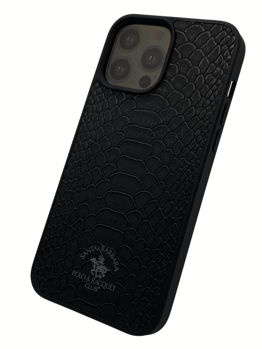 

Чехол-накладка Santa Barbara Leather Case для iPhone 13 Pro натуральная кожа (черный)
