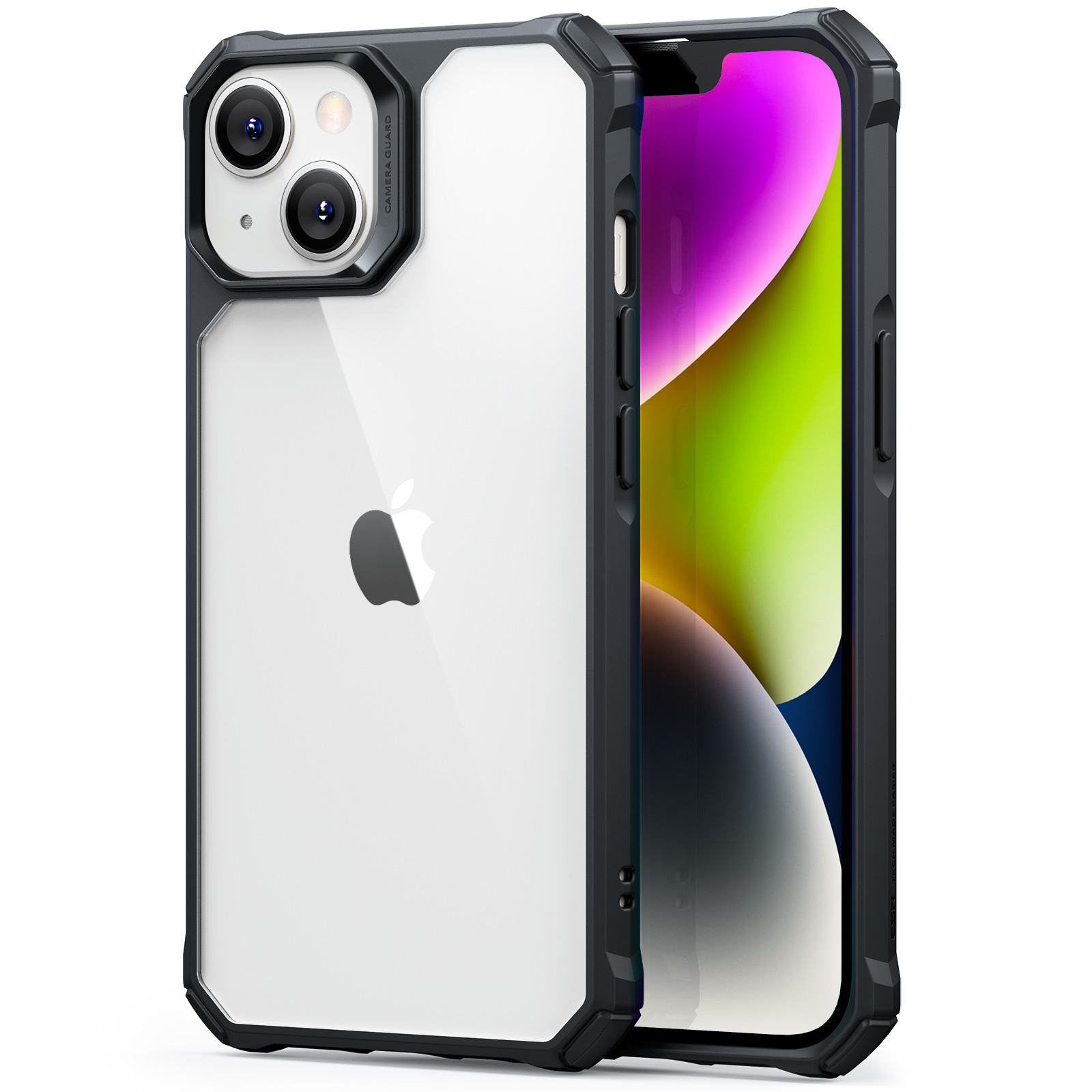 

Чехол-накладка ESR Air Armor для iPhone 14 пластиковый (черная рамка), Черный