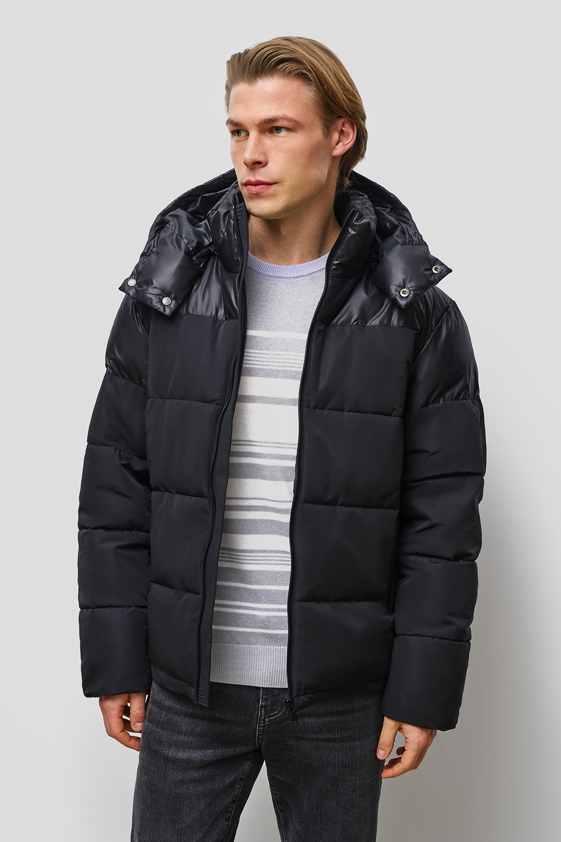 

Куртка мужская Baon B5423003 черная 2XL, Черный, B5423003