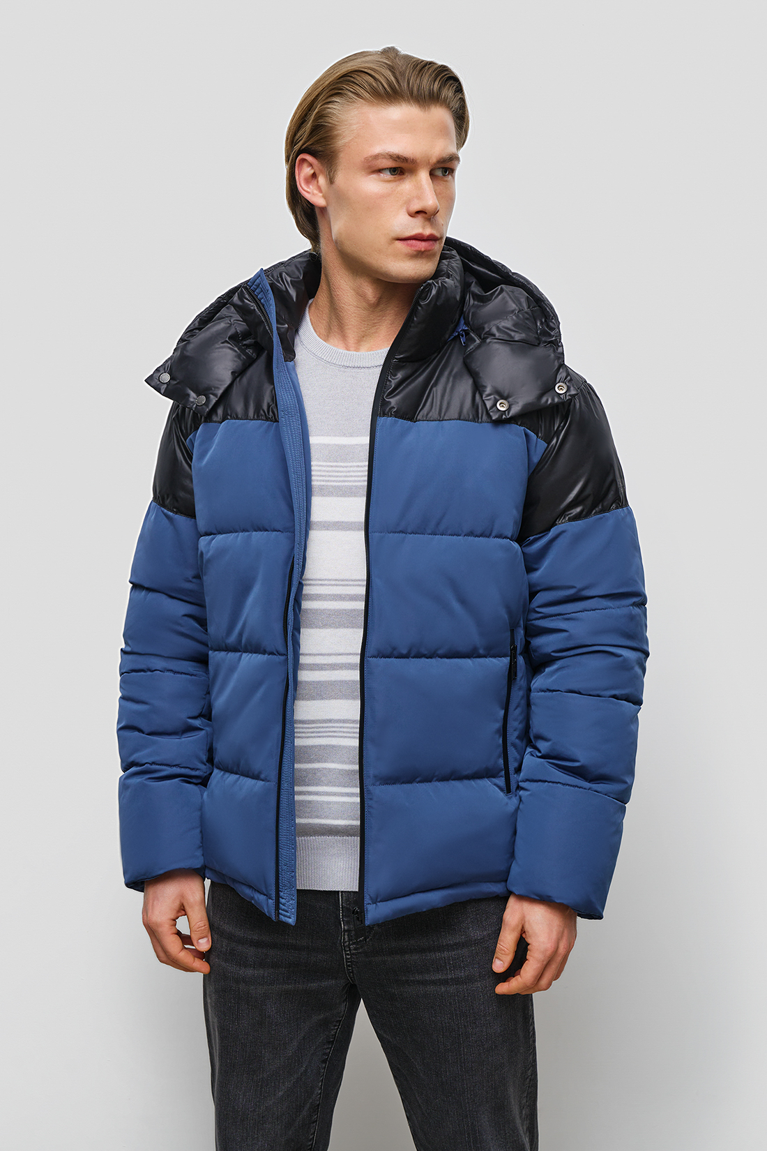 

Куртка мужская Baon B5423003 синяя 3XL, Синий, B5423003
