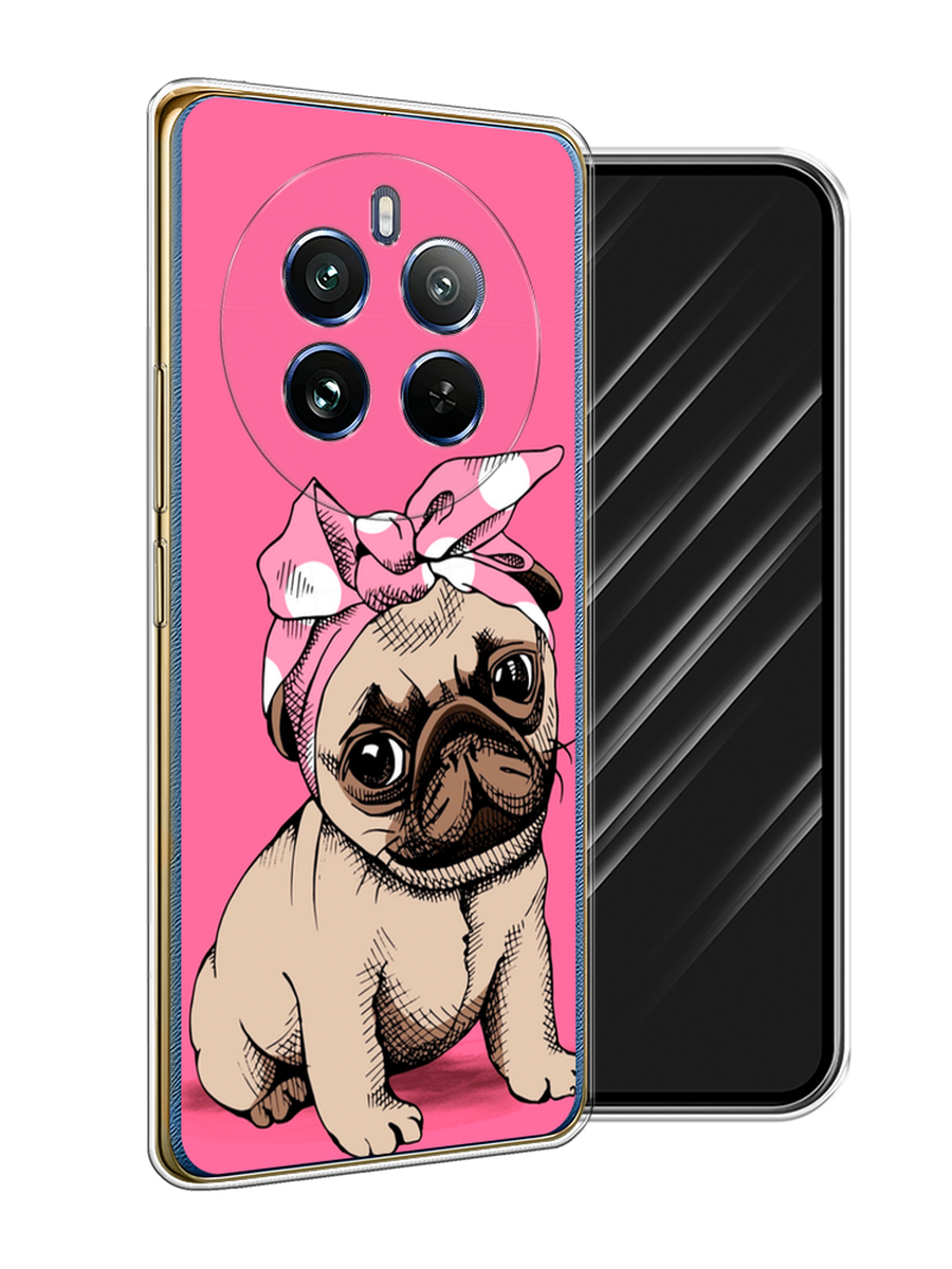 

Чехол Awog на Realme 12 Pro/Realme 12 Pro Plus "Dog Pin-Up", Розовый;бежевый, 2516250-1